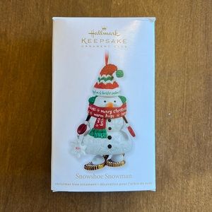 Hallmark Keepsake Ornament Snowshoe Snowman